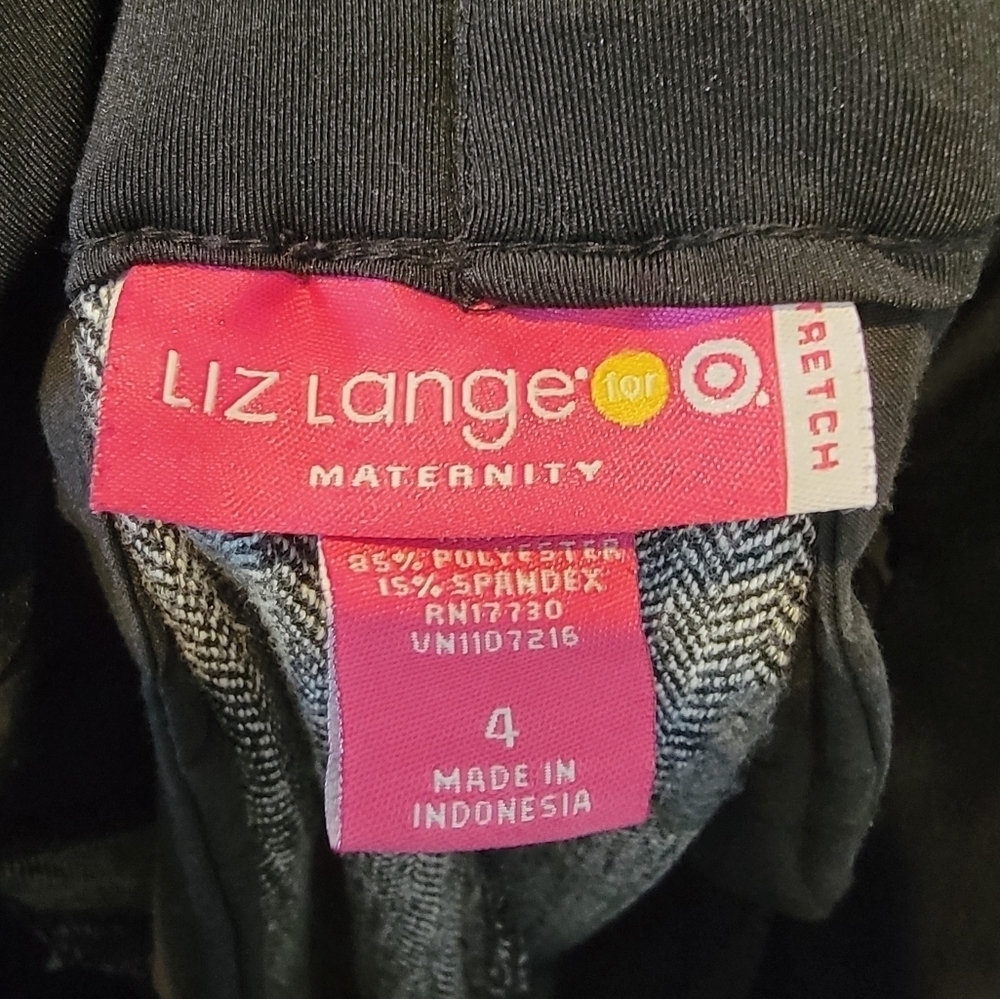 Liz Lange Maternity Slacks, Black and White, Size 4 - Picture 7 of 8